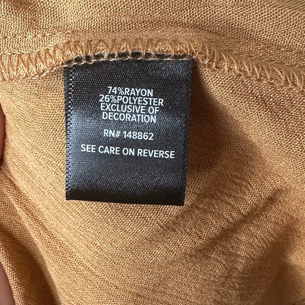 Torrid Gold Smocked Peplum Tank Top - Picture 6 of 6